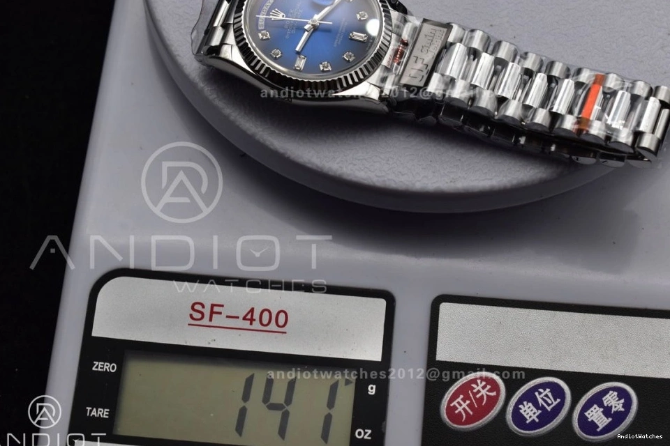 Dial Blue 36 QF Weight) 677 (Gain SS DayDate FlexibleFit Bracelet President Best 904L vr3255 Steel Edition V5 on Diamond 0318